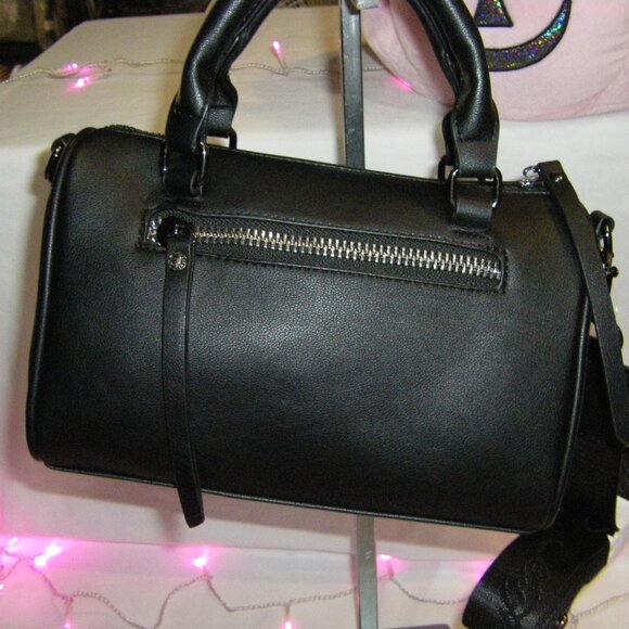 Ed Hardy Tiger Rhinestone Satchel Crossbody Bag Black NWT - Picture 4 of 16